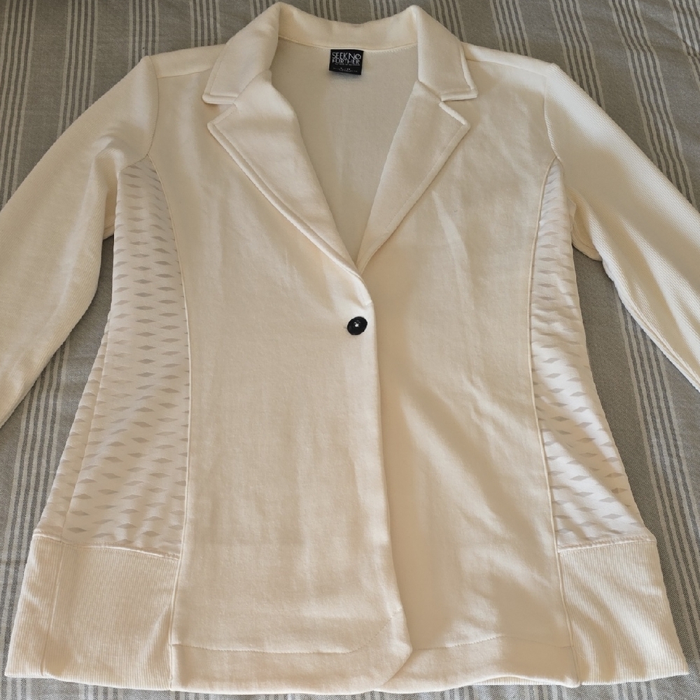 Fruit Of The Loom, Cream Sport  Blazer, Sz L NWOT